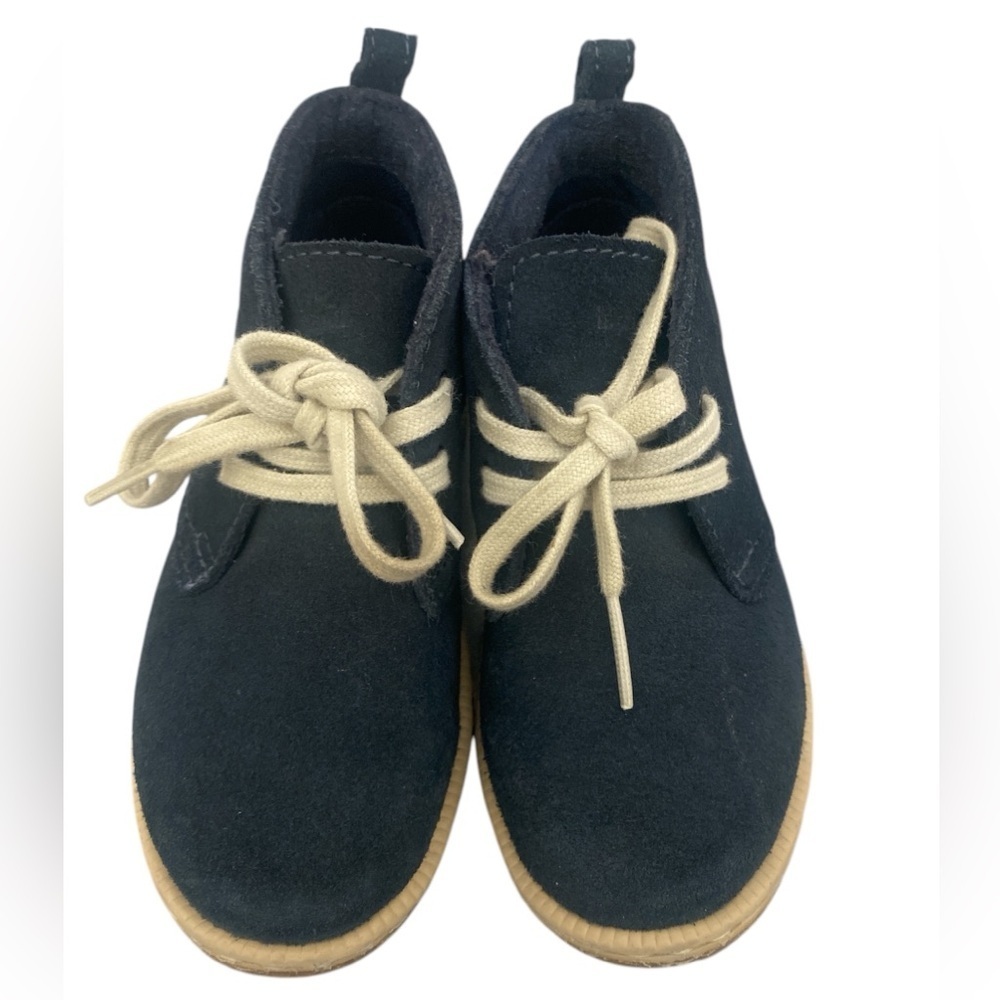 KIDS TIMBERLAND BLUE SUEDE CHELSEA BOOTS LACE UP SMART SHOES TRAINERS‎ sz7